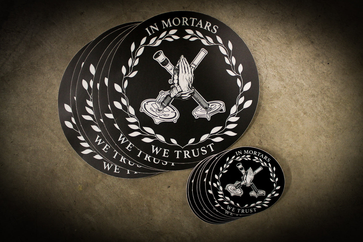 6" "In Mortars We Trust" Slap