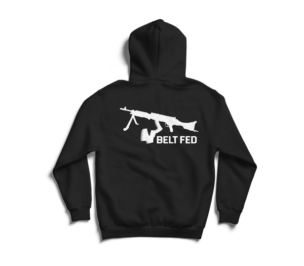 BELT FED - Hoodie (Black)