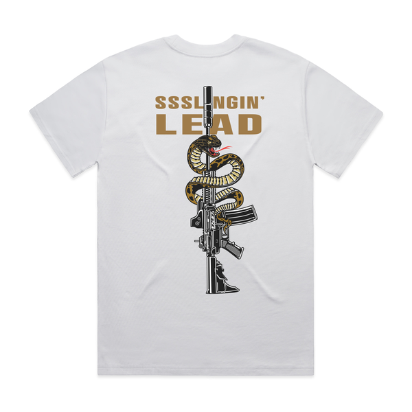 SLINGING LEAD - Tee (White)