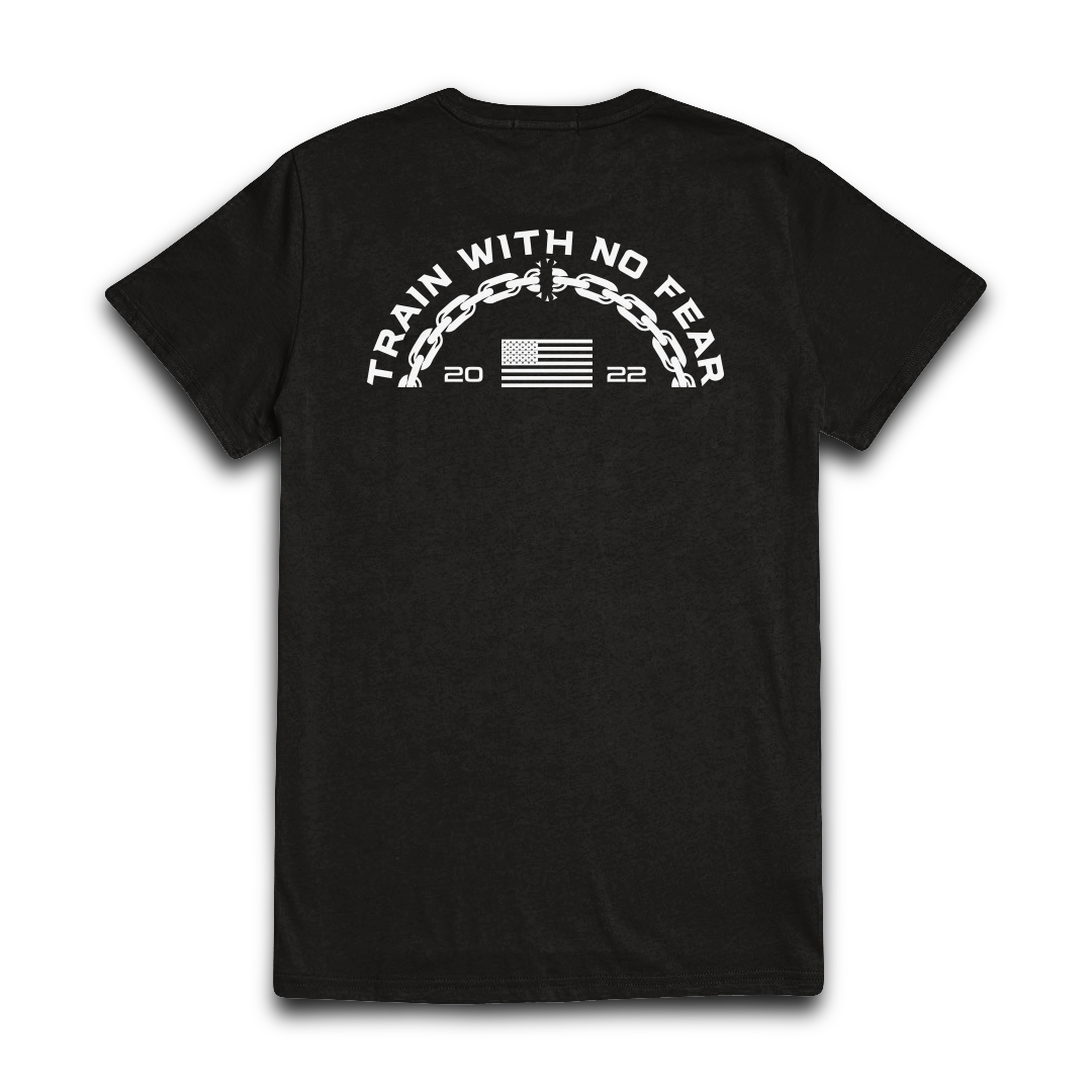 Train with No Fear Tee - Black