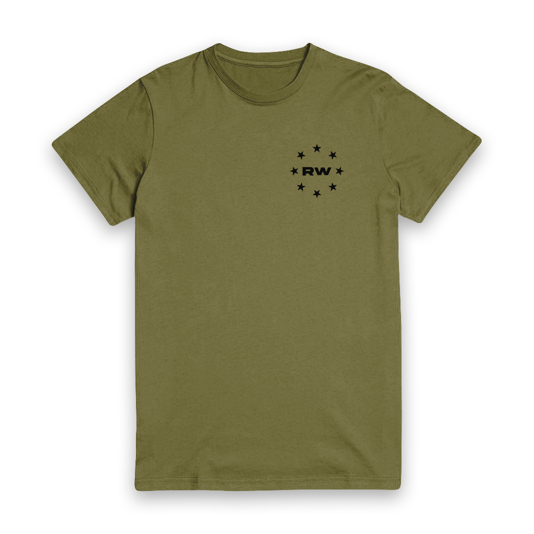 RW USA Tee - Military Green